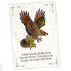 Postkarte Krafttier Adler "Klarheit, Freiheit und Mut"