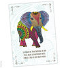 Postkarte Krafttier Elefant "Aus dem Herzen"