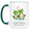 Tasse Frosch „Verliebt“ (330, 340, 450 ml / mit od. ohne Spruch)