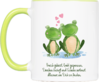 Tasse Frosch „Verliebt“ (330, 340, 450 ml / mit od. ohne Spruch)
