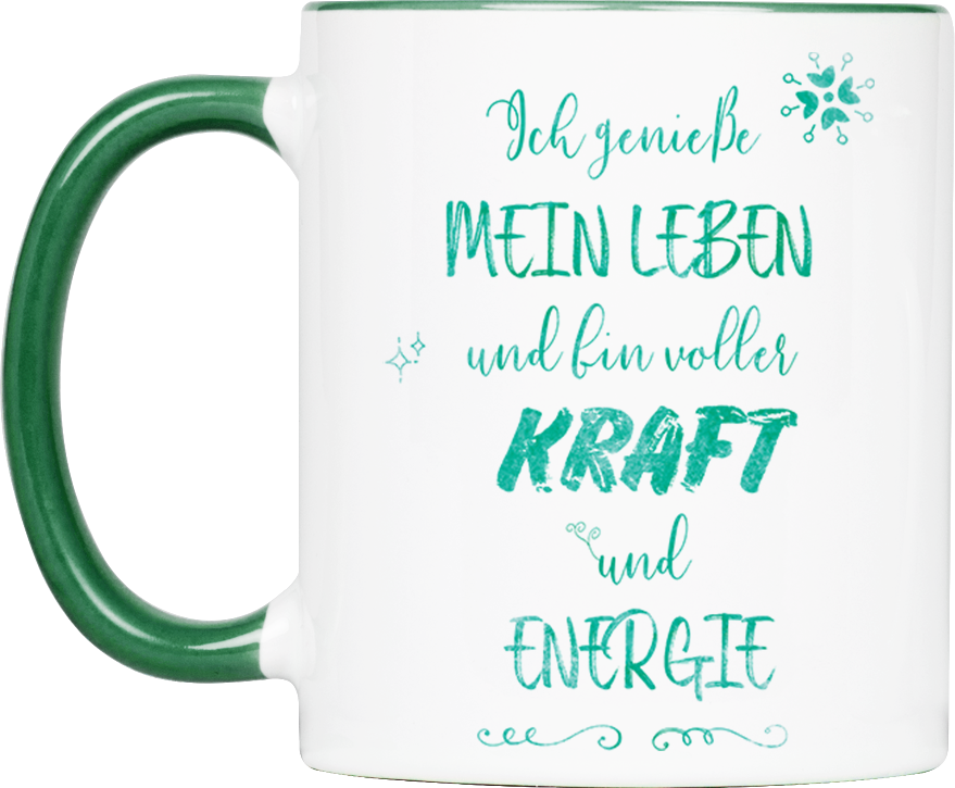 Tasse Affirmation „Kraft & Energie“ (330, 340, 450 ml)