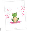Postkarte Frosch „Herzchen“
