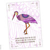 Postkarte Krafttier Storch „Glück & Liebe“