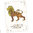 Postkarte Krafttier Löwe „Kraft aus der Mitte“