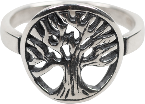 Kraftring „Lebensbaum“ (925er Silber)