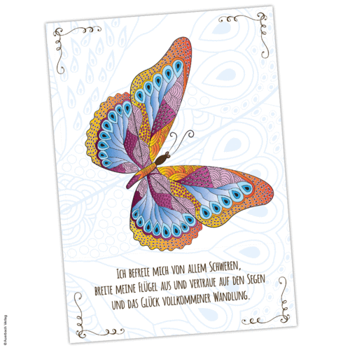 Poster Krafttier Schmetterling (A4 / A3 / A2)