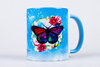 Tasse "Schmetterling" blau (330ml)