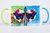 Set Tasse "Schmetterling" hellgrün + hellblau (330ml)