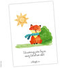 Postkarte Fuchs „Faulenzen“