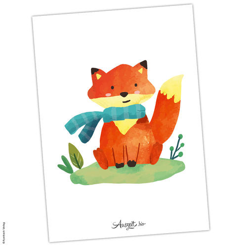Postkarte Fuchs „Bruder“