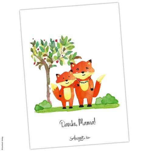 Postkarte Fuchs „Mama“
