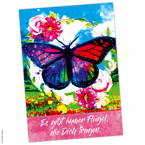 Postkarte Lebensfreude „Schmetterling“