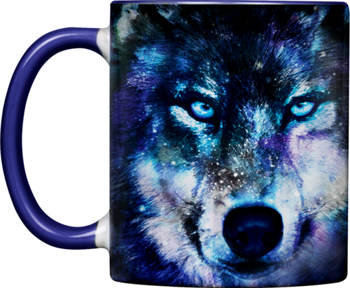 Tasse "Wolf Gesicht" (330ml)