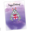 Postkarte Fledermaus „Happy Birthday“