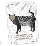Postkarte Krafttier Katze „Intuition“