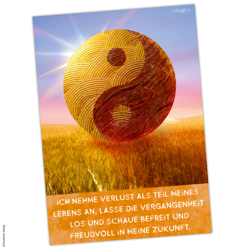 Postkarte "Yin und Yang" Herbst