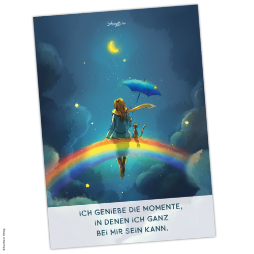 Dein Regenbogen bei Nacht-Poster (A4 / A3 / A2)