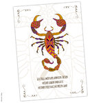 Postkarte Krafttier Skorpion "Leid & Erlösung"